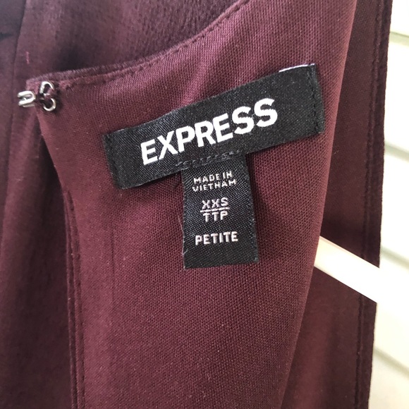 NEW Express wrap dress XXS Petite silky holiday - Picture 6 of 7